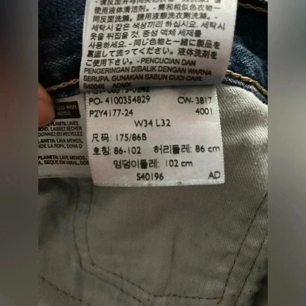 Levi’s Men’s 513 34X 32 Jeans Medium Wash - Picture 4 of 4